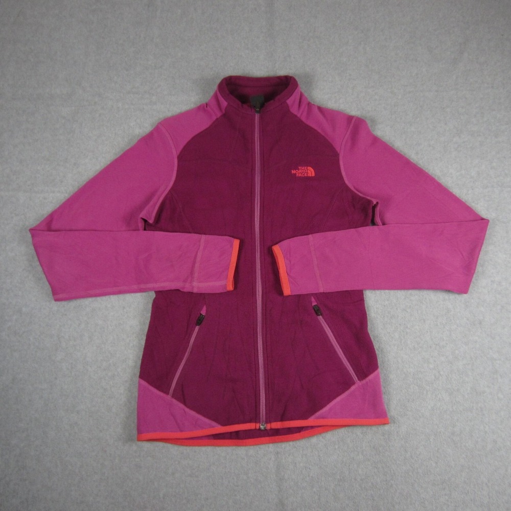 The North Face Jacket Womens‎ XS Purple Flashdry Fleece Full Zip Hiking